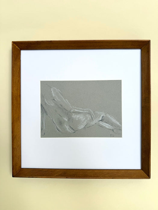 Nude Backside Lean, 10"x10"