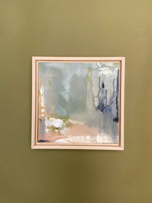 Abstract oil painting, 8x8,” Vaka II